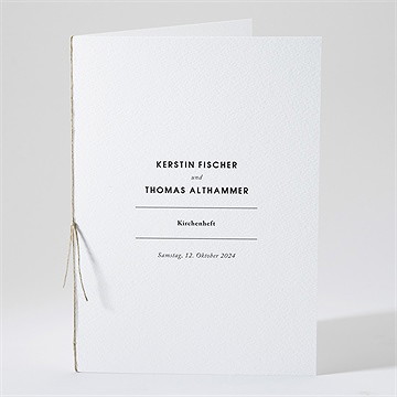 Kirchenheft Hochzeit naturbelassen