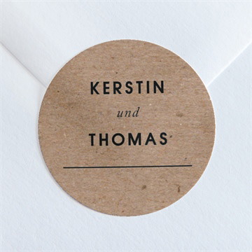 Aufkleber Hochzeit Naturbelassen