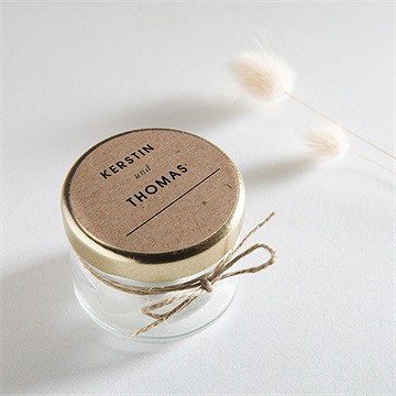 Aufkleber Hochzeit naturbelassen - Vue 2