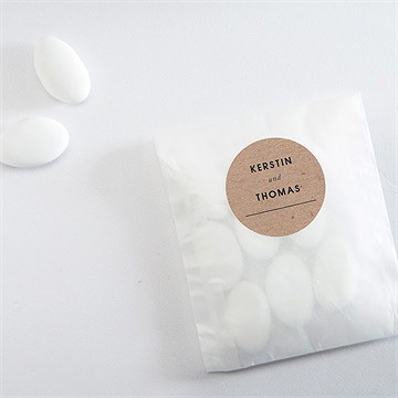 Aufkleber Hochzeit naturbelassen - Vue 4