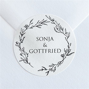 Aufkleber Hochzeit unsere hochzeit