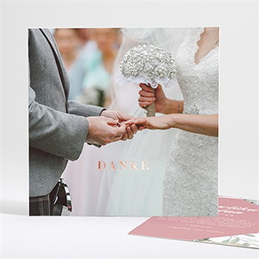 Dankeskarte Hochzeit barock