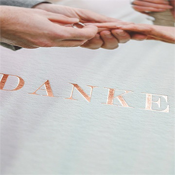 Dankeskarte Hochzeit barock - vue 2