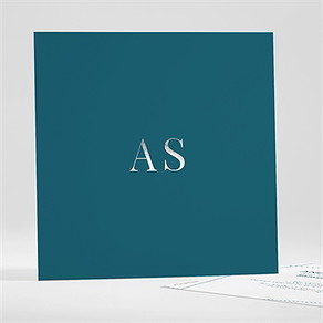 Hochzeitseinladung tiefes blau