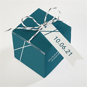 Geschenkbox Hochzeit Tiefes Blau - vue 3
