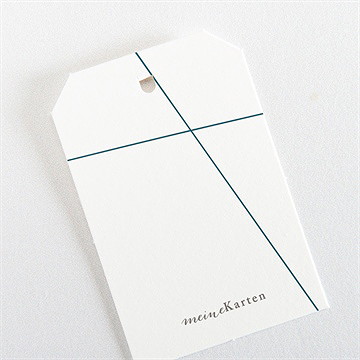 Geschenkanhänger Hochzeit tiefes blau - Vue 3