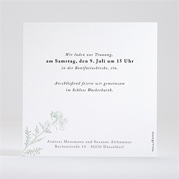 Hochzeitseinladung farn - vue 3