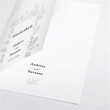 Kirchenheft Hochzeit farn - vue 2