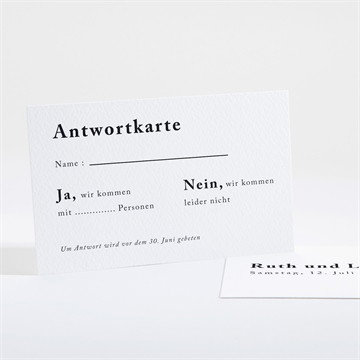 Antwortkarte Hochzeit liebe im rahmen