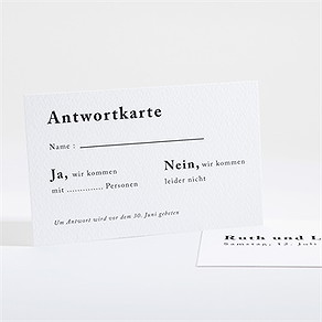 Antwortkarte Hochzeit liebe im rahmen