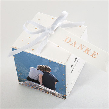 Geschenkbox Hochzeit liebe im rahmen - kupfer - Vue 4