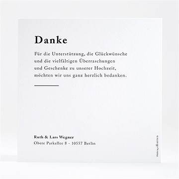 Dankeskarte Hochzeit Liebe Im Rahmen - vue 3