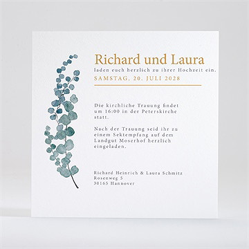 Hochzeitseinladung Frühling Aquarell - vue 3