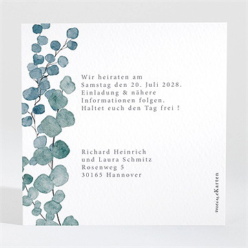 Save The Date Karte Frühling Aquarell - vue 2