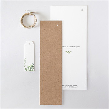 Hochzeitseinladung blätterschmuck - Vue 5