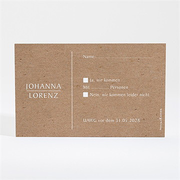 Antwortkarte Hochzeit blätterschmuck - Vue 2