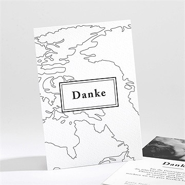 Dankeskarte Hochzeit die weite welt