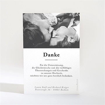 Dankeskarte Hochzeit die weite welt - Vue 2