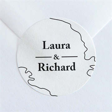 Aufkleber Hochzeit die weite welt