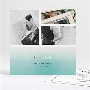 Dankeskarte Hochzeit lagune