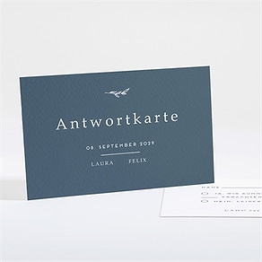 Antwortkarte Hochzeit goldkranz