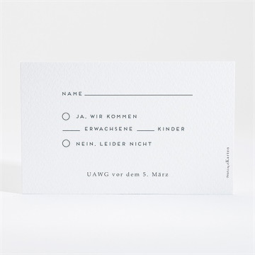 Antwortkarte Hochzeit goldkranz - Vue 2