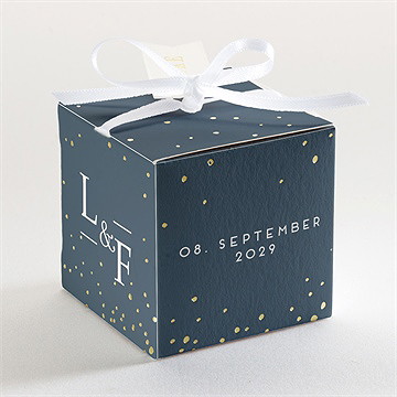 Geschenkbox Hochzeit goldkranz - gold - Vue 3