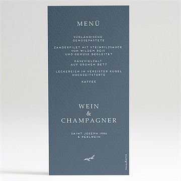 Menükarte Hochzeit goldkranz - Vue 2