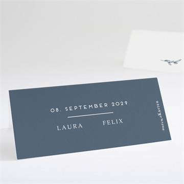 Tischkarte Hochzeit goldkranz