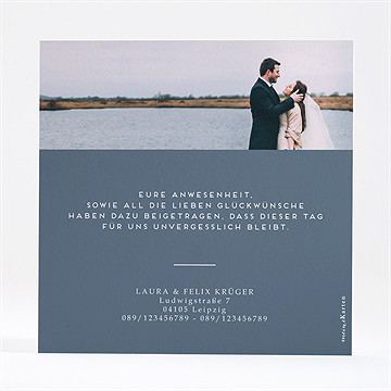 Dankeskarte Hochzeit goldkranz - vue 4