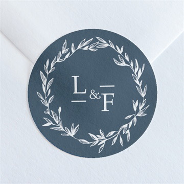 Aufkleber Hochzeit goldkranz