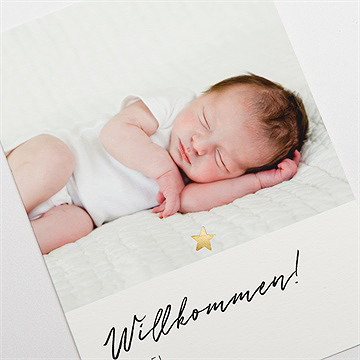 Geburtskarte Eleganter Stern - Vue 3