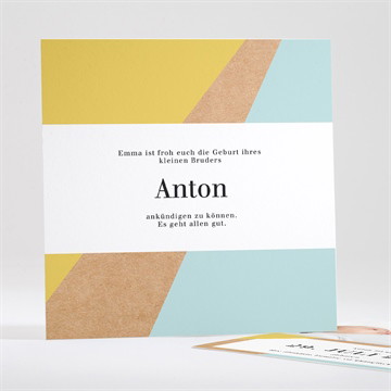 Geburtskarte grafisches muster