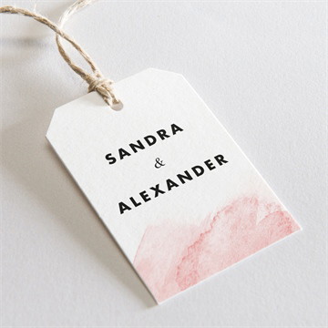 Geschenkanhänger Hochzeit nuance