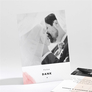 Dankeskarte Hochzeit nuance