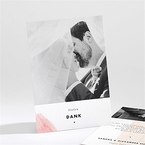 Dankeskarte Hochzeit nuance