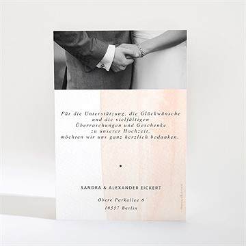 Dankeskarte Hochzeit Nuance - Vue 2