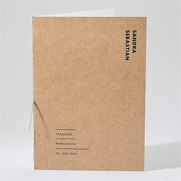 Kirchenheft Hochzeit fotoautomat kraft