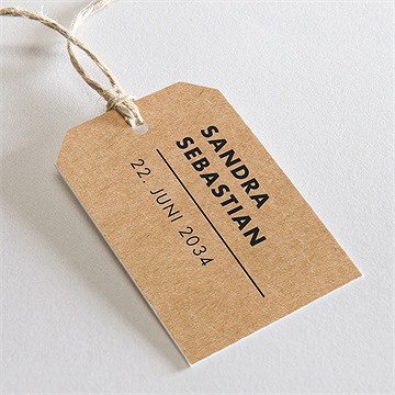 Geschenkanhänger Hochzeit fotoautomat kraft