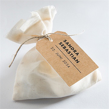 Geschenkanhänger Hochzeit fotoautomat kraft - Vue 2