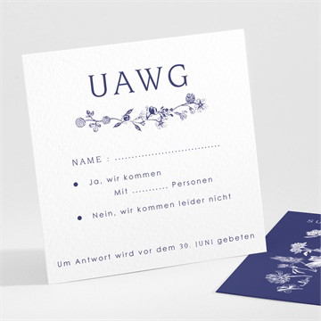 Antwortkarte Hochzeit ambiente