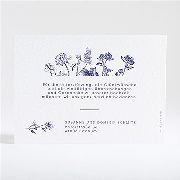 Dankeskarte Hochzeit ambiente - vue 3