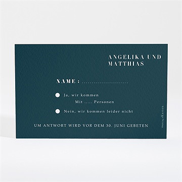 Antwortkarte Hochzeit natur design - Vue 2