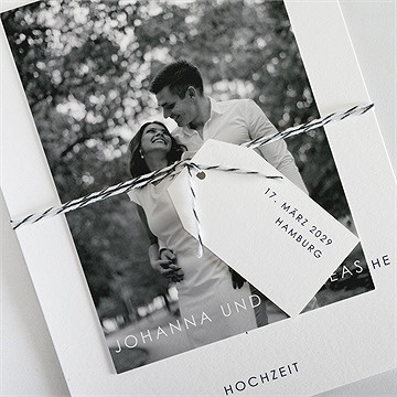 Hochzeitseinladung Design Pur - Vue 2