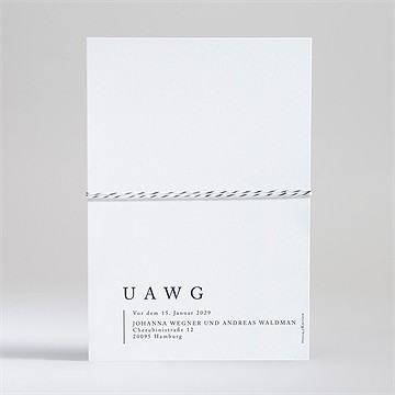 Hochzeitseinladung Design Pur - Vue 4