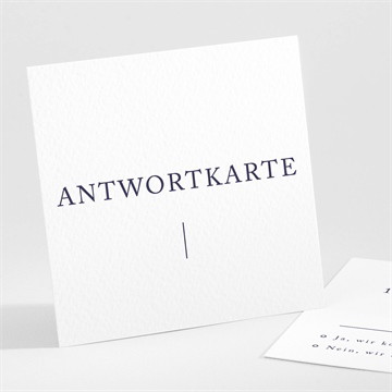 Antwortkarte Hochzeit Design pur