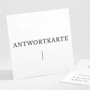 Antwortkarte Hochzeit design pur