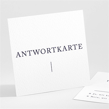 Antwortkarte Hochzeit design pur