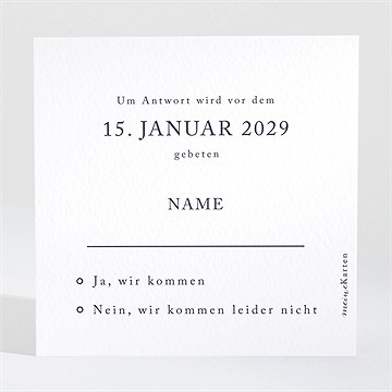 Antwortkarte Hochzeit design pur - Vue 2