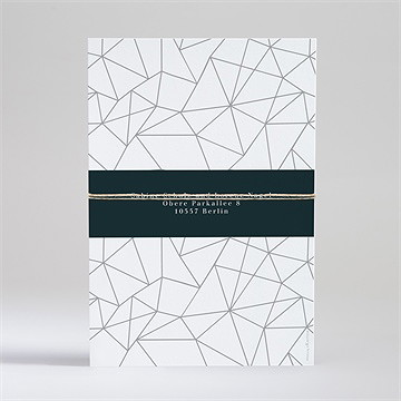 Hochzeitseinladung Geometrie - Vue 4